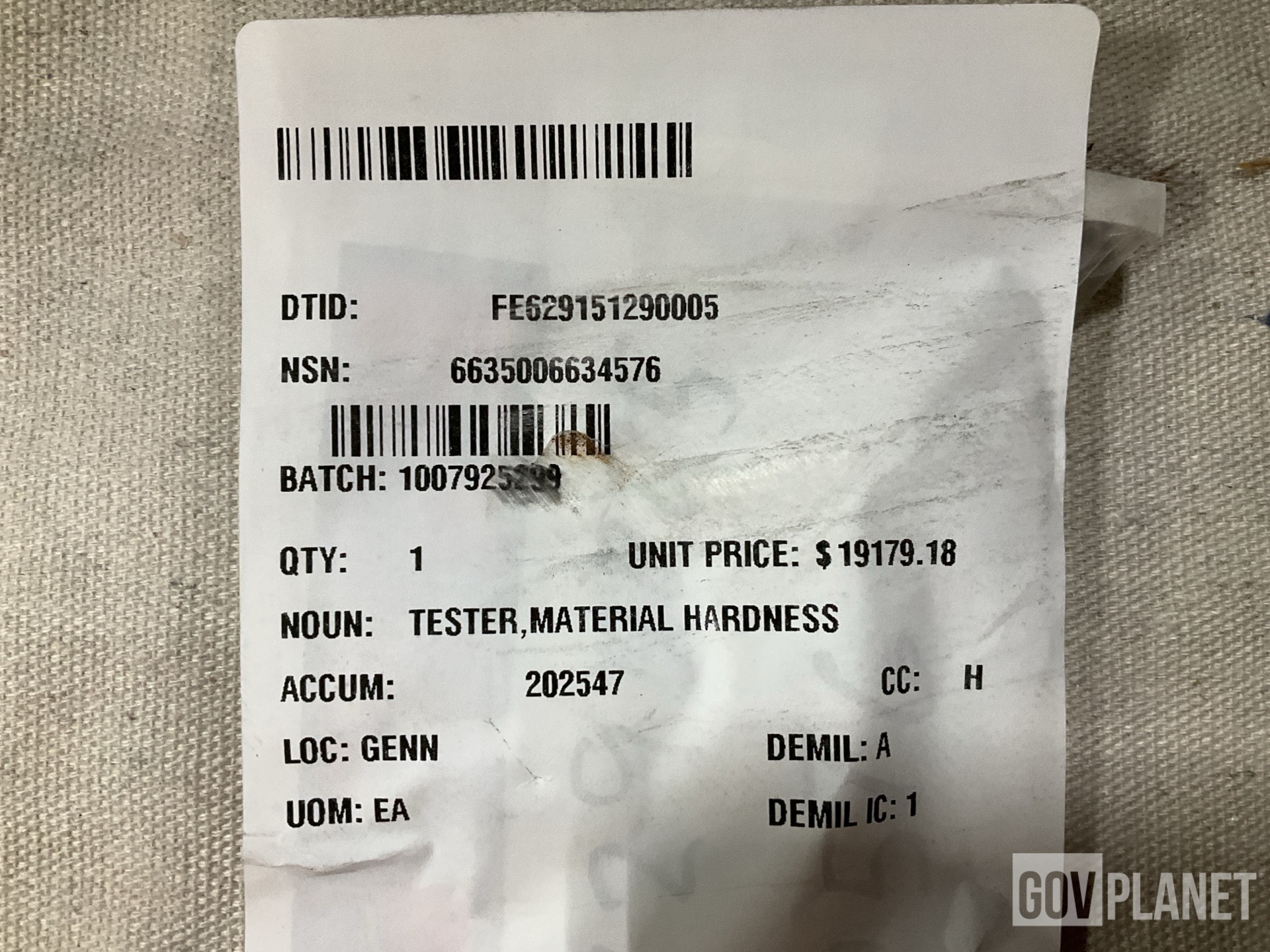 Surplus Wilson Rockwell Hardness Tester in Chambersburg