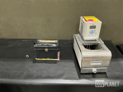 (1) Circulating Bath, (3) Ohmmeters, (1) Time Totalizing Meter & Assorted Items