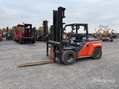Toyota 8FD80U 16100 lb Pneumatic Tire Forklift