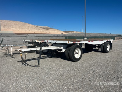 1992 Fruehauf 24 ft T/A Flatbed Trailer