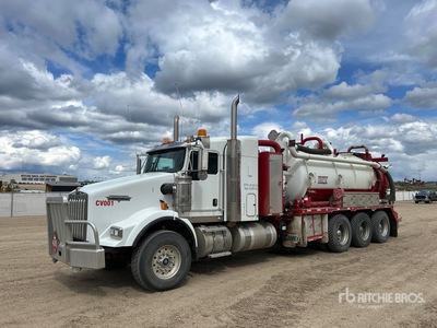 Vacuum Industrial Products on 2009 Kenworth T800 8x6 Sleeper Combination Wash/ Autocarro cisterna aspirazione
