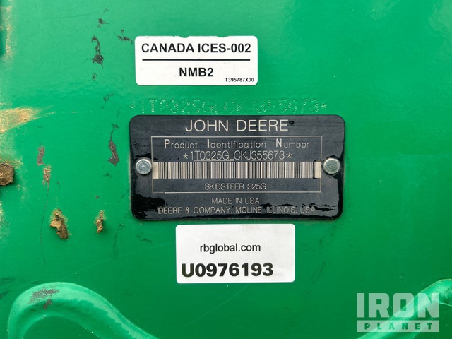 MINI CARGADOR SOBRE ORUGAS 2019 JOHN DEERE 325G