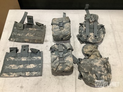 (123) Canteen Pouches, (69) M4 Three Mag Pouches, (40) Universal First Aid Kits