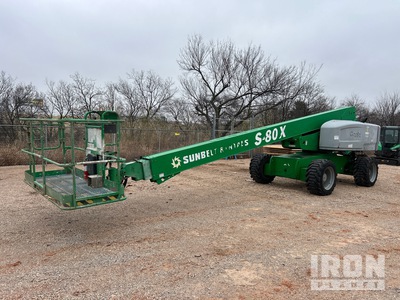 2015 Genie S-80X 4WD Diesel Telescopic Boom Lift