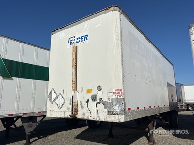 1998 Strick 28 ft x 102 in S/A Van Trailer