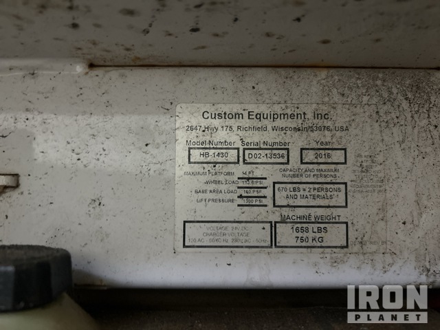 ELEVADOR TIJERA 2016 HYBRID HB1430S2