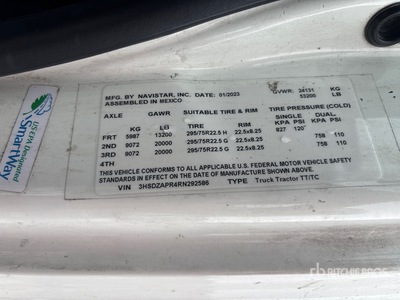 2024 International LT625 6x4 T/A Sleeper Truck Tractor