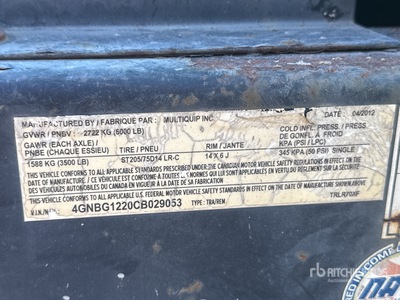 2012 Multipuip DCA45 40 kW Generator