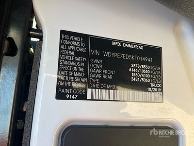 2019 Freightliner 2500 Sprinter Cargo Van