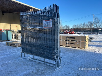 Quantity of (4) 2026 SUNTOP S0714-4 14 ft x 7 ft Wrought Iron Bi-Parting Driveway Gate (Unused)