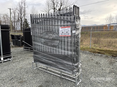 Quantity of (4) 2026 SUNTOP S0714-4 14 ft x 7 ft Wrought Iron Bi-Parting Driveway Gate (Unused)