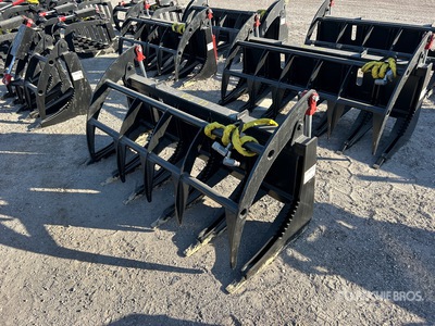 Mid-State 68 in Grapple Skid Steer Root Rake (Unused)