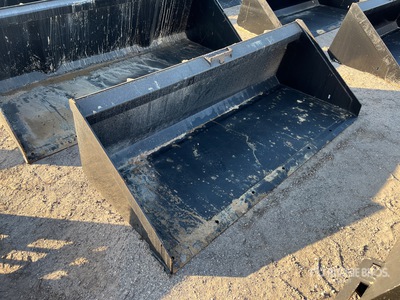 Mid-State 72 In Low Profile Skid Steer Bucket (Unused)