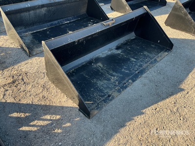 Mid-State 74 In Low Profile Skid Steer Bucket (Unused)
