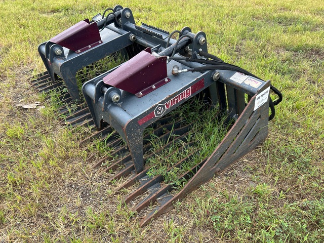 Virnig 80 in Skid Steer Brush Grapple
