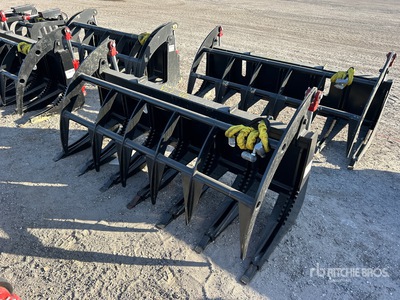 All-Star 72 in E-Series Grapple Skid Steer Root Rake (Unused)