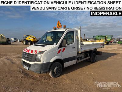 2012 Volkswagen Crafter Camion Benne Dump Truck (Inoperable)
