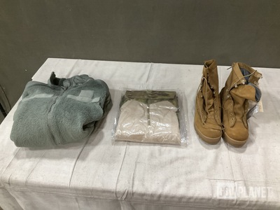 (24) Cold Weather Jackets, (6) Multi-Cam Combat Shirts & Assorted Items