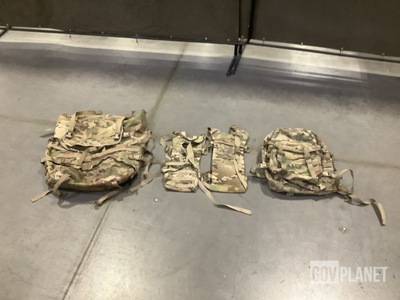 (38) Hydration System Carriers, (18) Field Packs & Assorted Items
