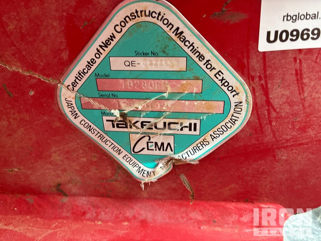 EXCAVADORA 2018 TAKEUCHI TB280FR