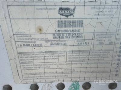 2015 Wabash 53 ft T/A Semi-remorque fourgon