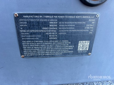2020 Atlas Copco XAS950 PD T4F PFF 950 m3/min Mobile Luftkompressor