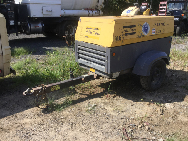 2012 Atlas Copco XAS185JD7TBV 185 CFM Air Compressor