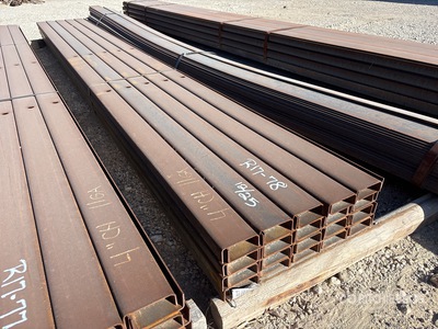 Quantity of (40) 4 in x 14 ft 11 Ga Channel