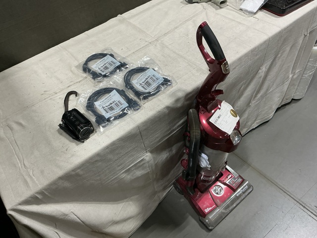 (70) Cable Assemblies, (1) Camcorder, (1) Vacuum & Assorted Items