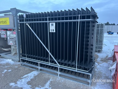 Quantity of (30) 2025 KJ K0710-30 10 ft x 7 ft Powder Coated Fencing (Unused)