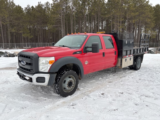 2012 Ford F-550 XL 4x2 Crew Cab Flatbed Truck