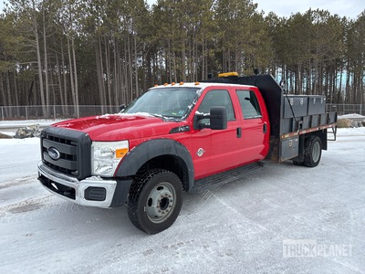 2012 Ford F-550 XL 4x2 Crew Cab Flatbed Truck