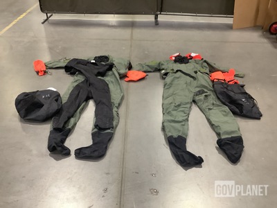 (4) Assorted AirCrew Dry Suits
