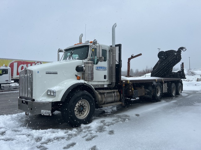 2012 Hiab XA 477E-8. HIDUO 12000 lb Knuckle Boom on 2013 Kenworth T-800 slate 8x4 Boom Truck