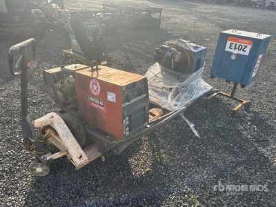 Quantity of Lincoln Electric WP 225 G7 225 A Skid-Mounted Stick Welders Motor aangedreven lasser (Inoperable)