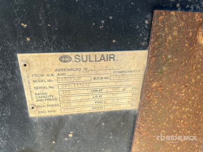 Sullair 185DP0JD Mobile Air Compressor
