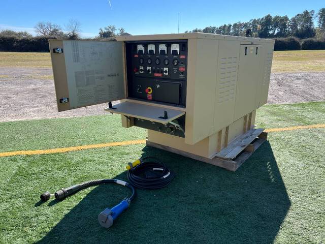 25kW Diesel Generator Set w/ Power Distribution Cords