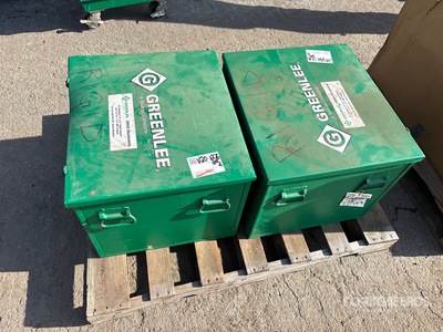 Quantity of (2) Crates of Greenlee 28008 Pipe Bending Machines