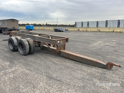 Custom Built 5 m Bogie/A Bare Chassis Remolque Portacontenedores