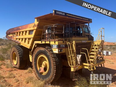 1995 Cat 777C شاحنة صخور (Inoperable)