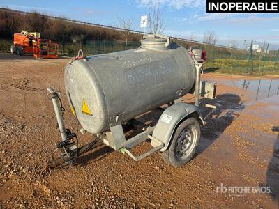 Ecim 075S 750 L S/A Citerne A Eau Water Tank Trailer (Inoperable)