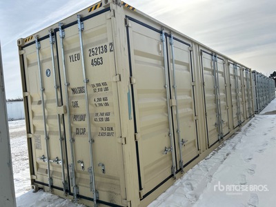 2025 40 ft High Cube Multi-Door Storage Container