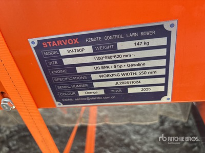 2025 STARVOX SV-750P Push-type REMOTE CONTROL Cortacesped (Unused)