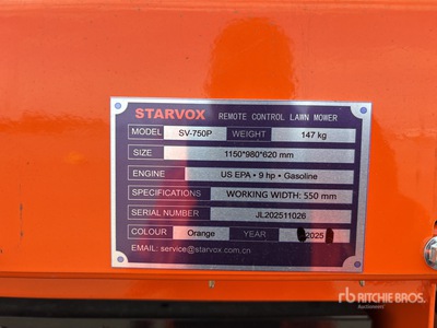 2025 STARVOX SV-750P Push-type REMOTE CONTROL Cortacesped (Unused)