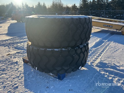 Quantity of (2) Michelin 20.5R25 Wheel Loader Tyres