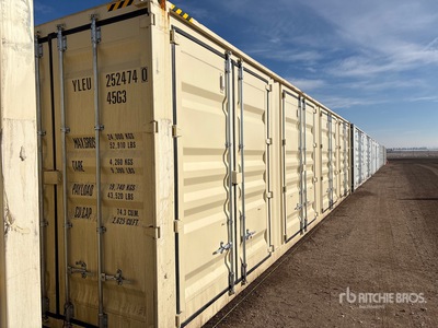 2025 40 ft High Cube Multi-Door Storage Container (Unused)