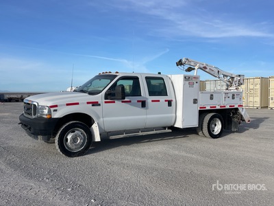 2002 Ford F-550 XL 4x4 Crew Cab Service Truck
