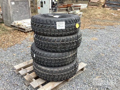 (4) Goodyear 37x12.50R16.5LT Tires