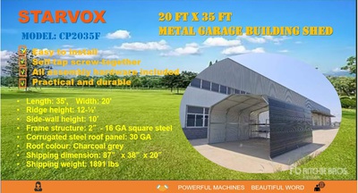 2025 STARVOX CP2035F 20 ft x 35 ft Carport (Unused)
