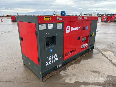 2025 Bauer Generatoren GFS16KW Skid-Mounted 16kW/20kVA Generator set (Unused)